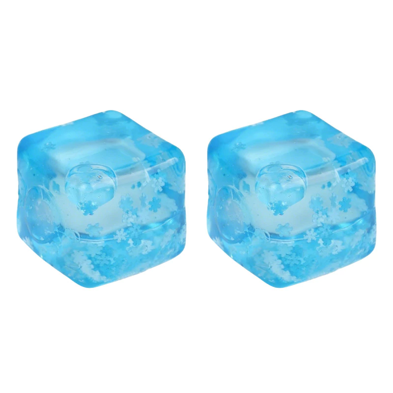 54% OFF 4PCS Squishy Ocean/Snowflake Blocks Stress Relief Ice Cube Transparent Soft Maltose Water Ball Gifts Sensory Toys For Autism