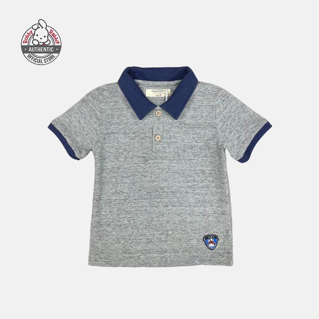 29% OFF Robby Rabbit Boy Toddler Playful Heather Short Sleeve Polo Shirt (Heather Gray)