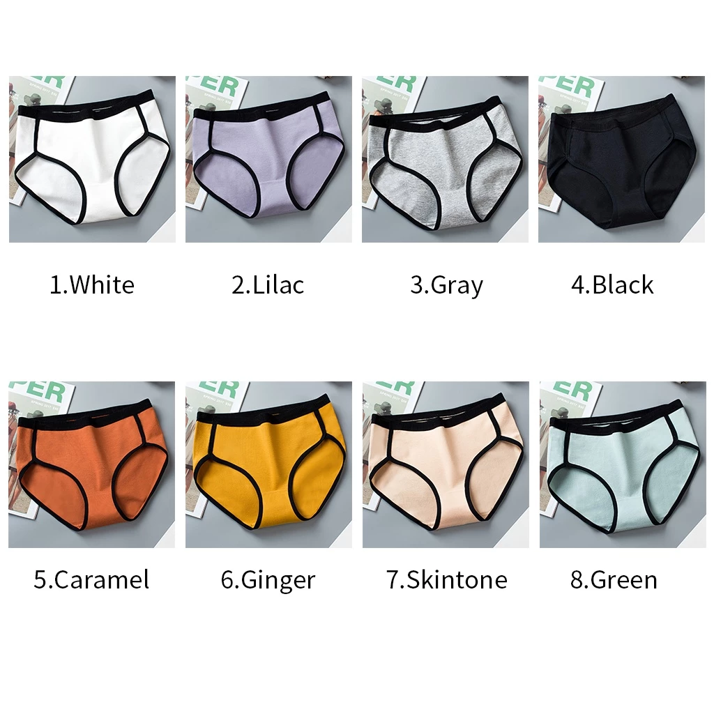 40% OFF Plus Size Panties Cotton Women Mid Waist Seamless Antibacterial Panty M-L-XL-2XL-3XL 4018
