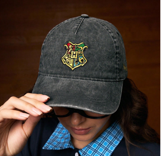 15% OFF HARRY POTTER X SHEIN Fashionable Black Grey & Golden Snitch Embroidered Baseball Cap, Stylish, Non-Soft, Suitable For Everyday Wear, Sun Protection