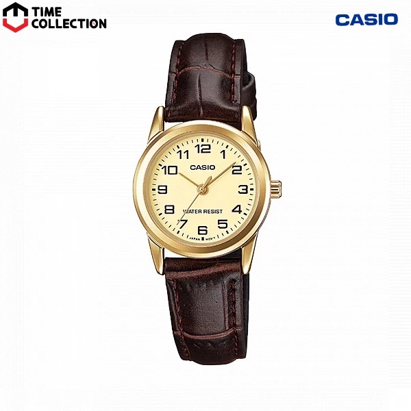 13% OFF Casio LTP-V001GL-9B Analog Leather Strap Watch For Women