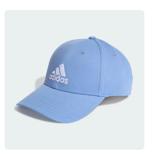 35% OFF Adidas Lifestyle COTTON BASEBALL CAP Unisex Blue IC9694