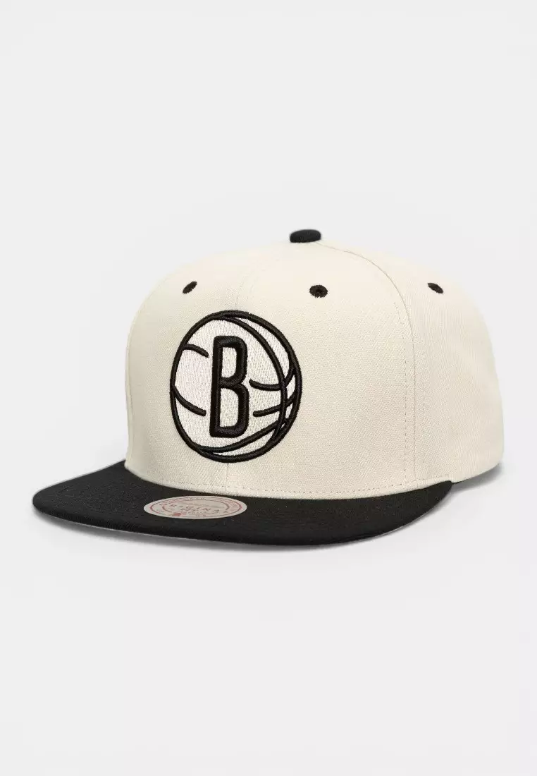 20% OFF Brooklyn Nets Evergreen Cream Black Snapback Cap