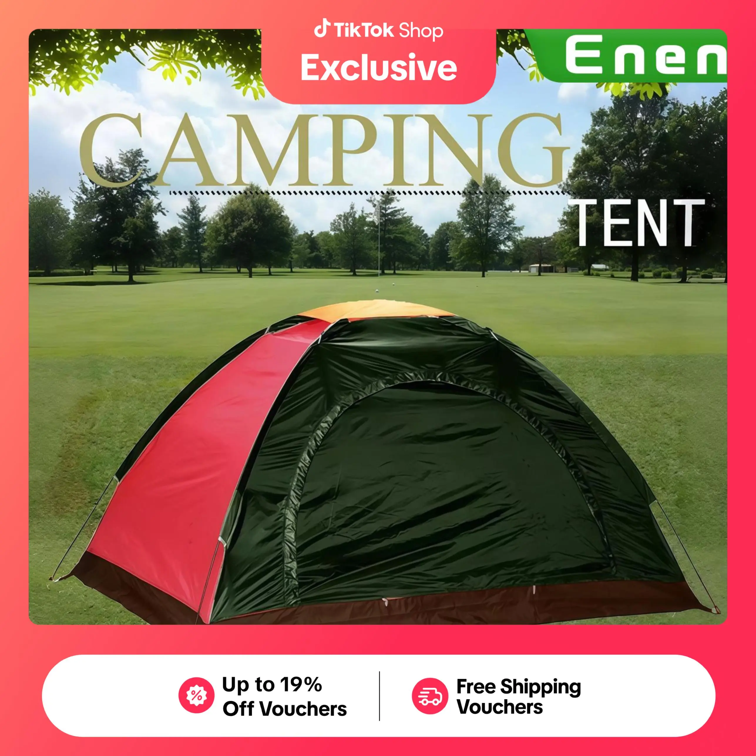 44% OFF Lightweight 2/ 4 /6 /8 person Camp Backpack Tent With Bag (No Choosing Color)