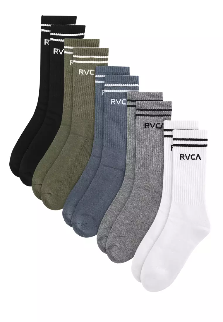 9% OFF RVCA Union Sock 5 Pack