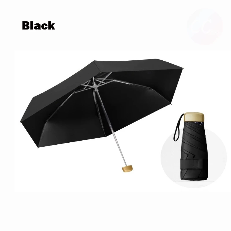 68% OFF Pocket Umbrella 100% UV Protection Compact Portable Rain Folding Mini Umbrella Sports & Outdoors Payong Ultralight 5-Fold Portable Folding