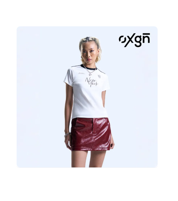 51% OFF OXGN New York Ringer Graphic Slim T-Shirt For Women