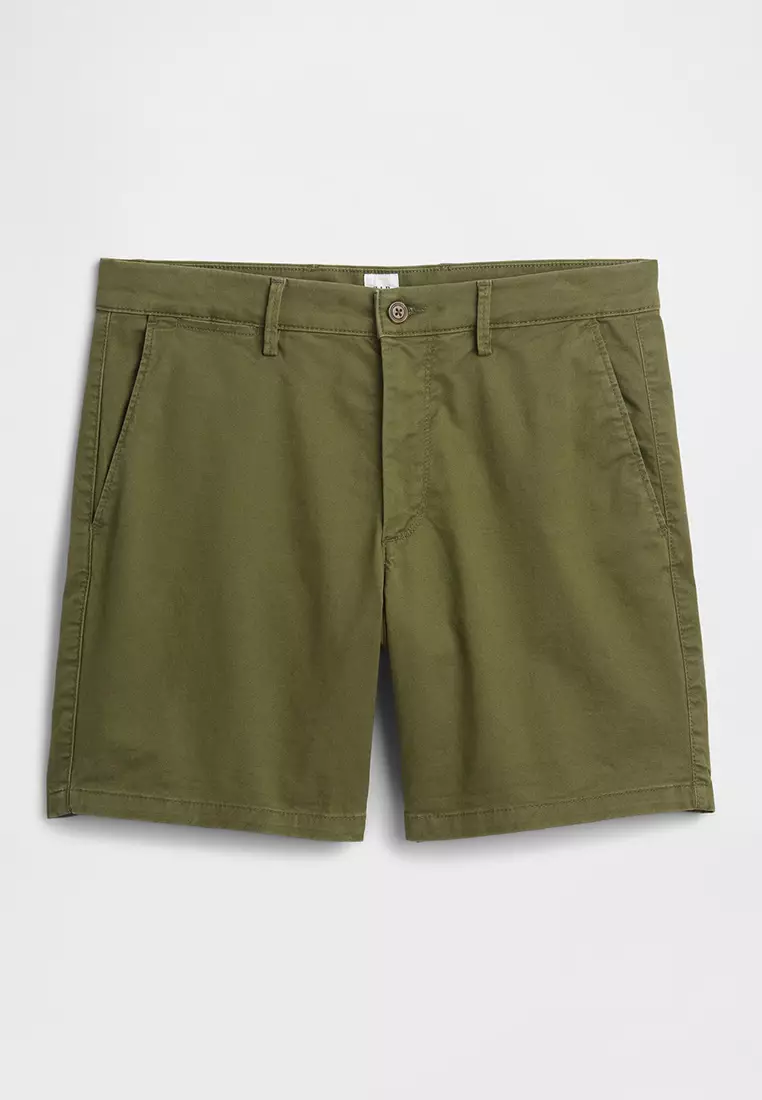 60% OFF GAP 7" Essential Khaki Shorts