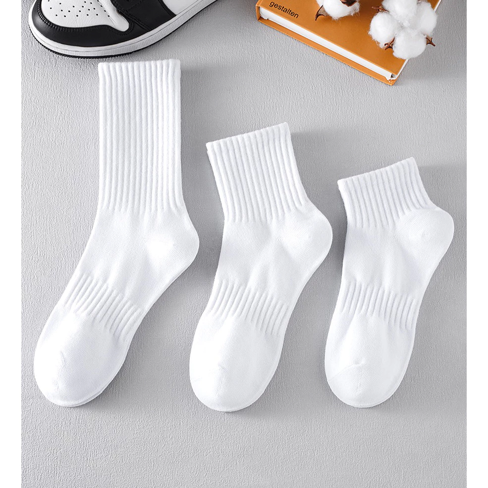 92% OFF Pure Cotton Tricolor Deodorant Sports Men's Socks Ankle/Mid-tube/Tall-tube Socks (1 Pair)