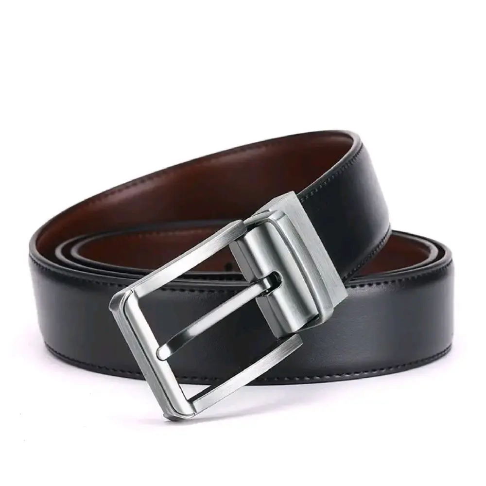 17% OFF Men Belts Reversible Buckle Leather Brand Luxury