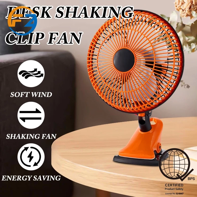 13% OFF FZ New Desktop Fan Portable Shaking Head Three Blade Folding Table Clip Fan Mini Baby Clip Fan