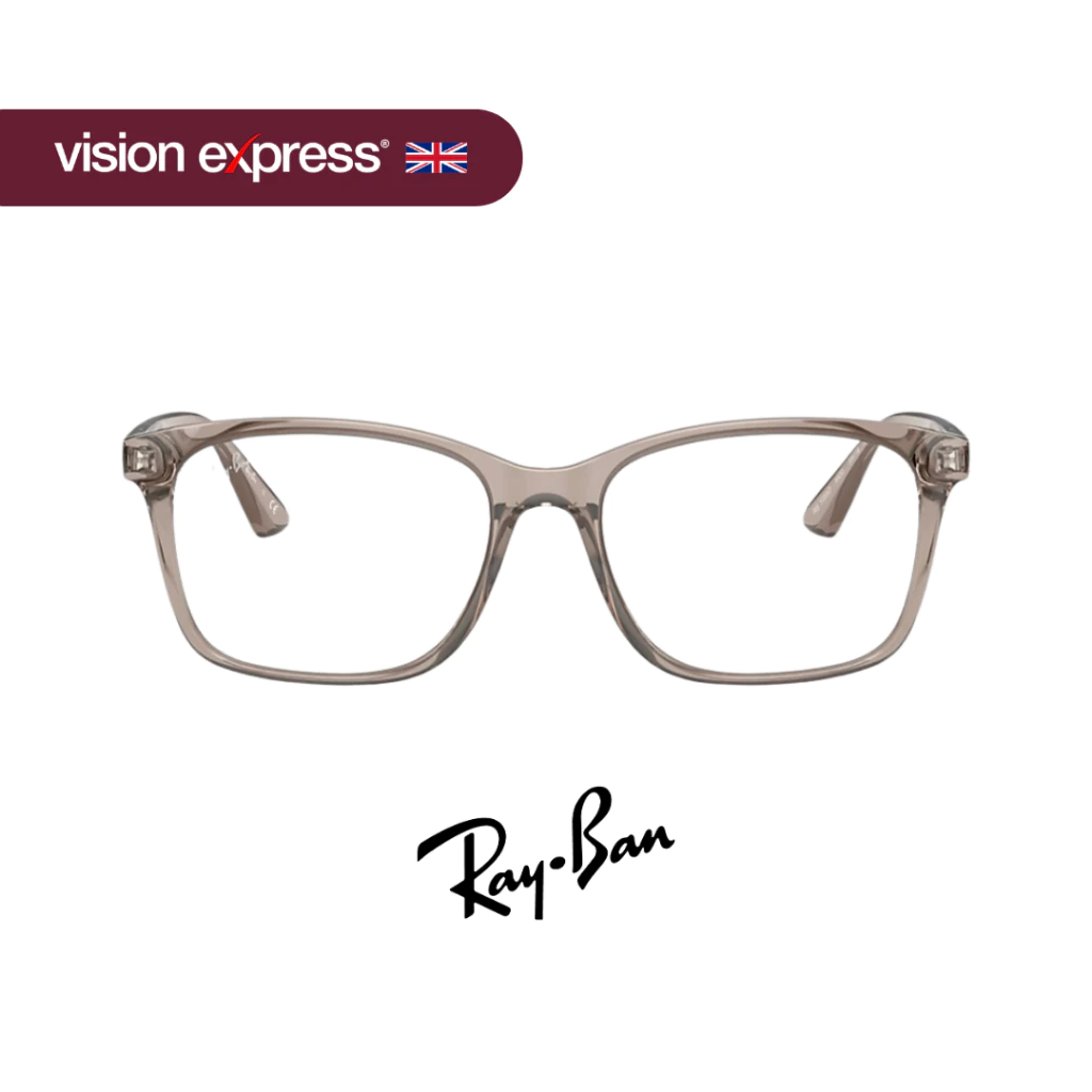 55% OFF Ray-Ban Grey Square Eyeglasses for Men and Women RB7059D592055