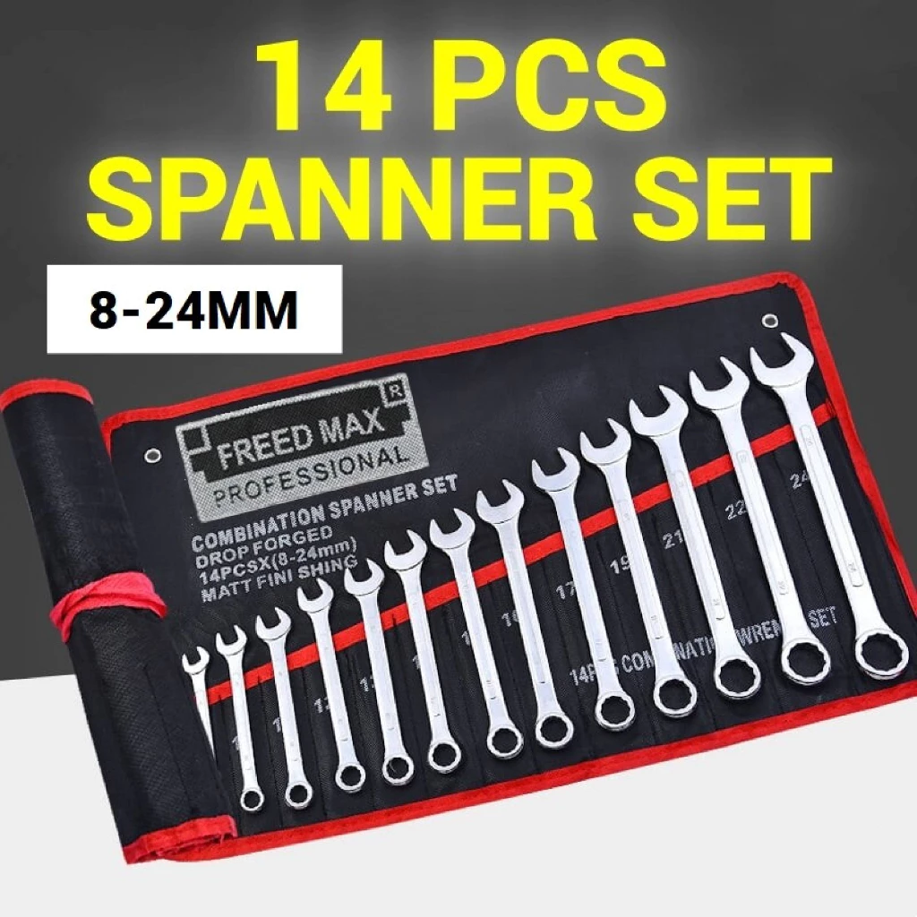 40% OFF Combination Wrench Tool Set 16pcs 8-32mm Professional Dual Purpose Allen Wrench Set for Motorcycle