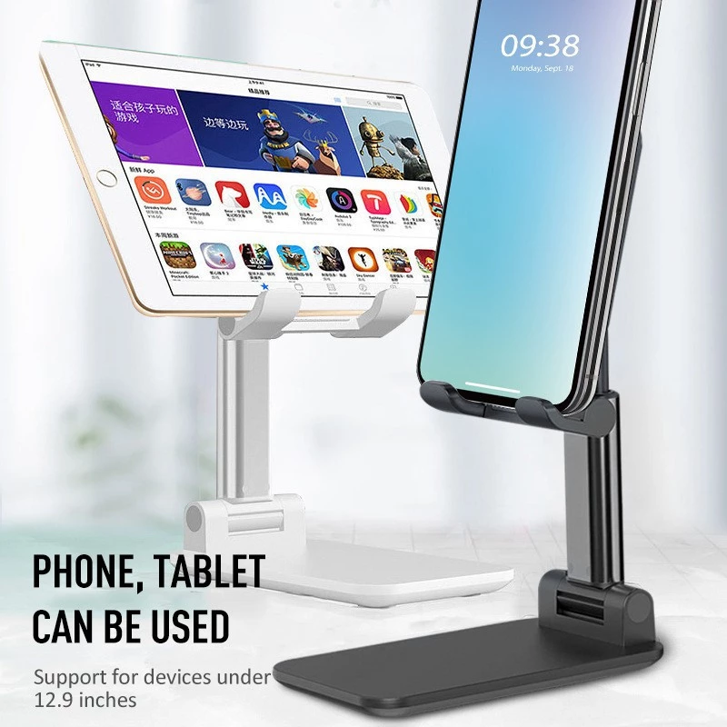 98% OFF ✅100% Original Smile Universal Telescopic Folding Smart Phone Stand Adjustable Desktop Holder