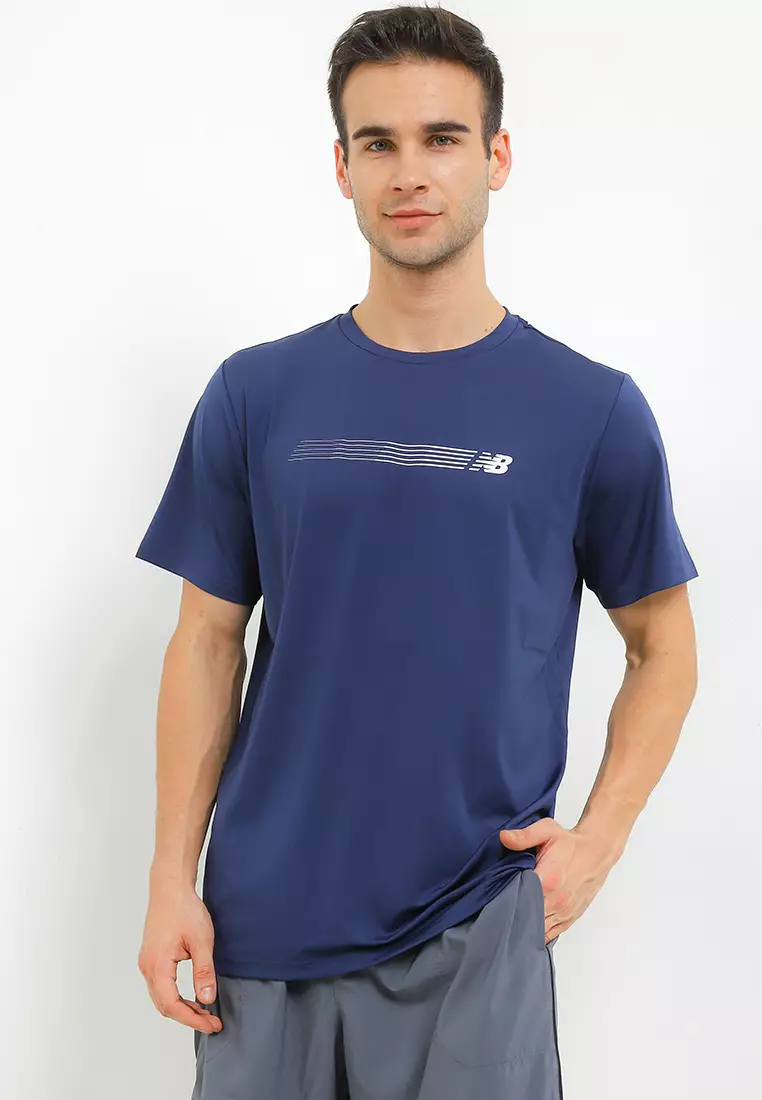 44% OFF New Balance Linear Lines Performance T-Shirt