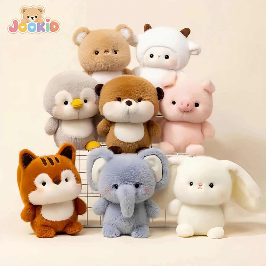 76% OFF JOOKID Cartoon Animals Plush Toy Desktop Decoration Cute Stuffed Animal Doll Companion Learning Children's Birthday Gift for Kids