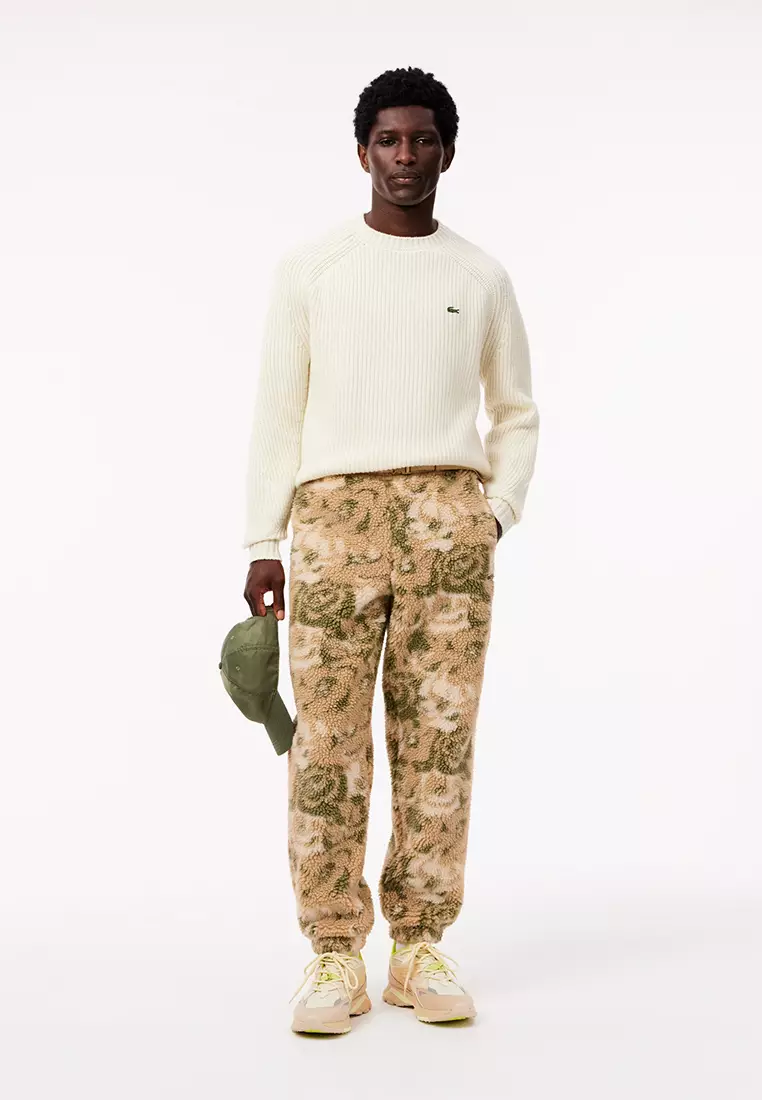 40% OFF Lacoste Floral Sherpa Sweatpants