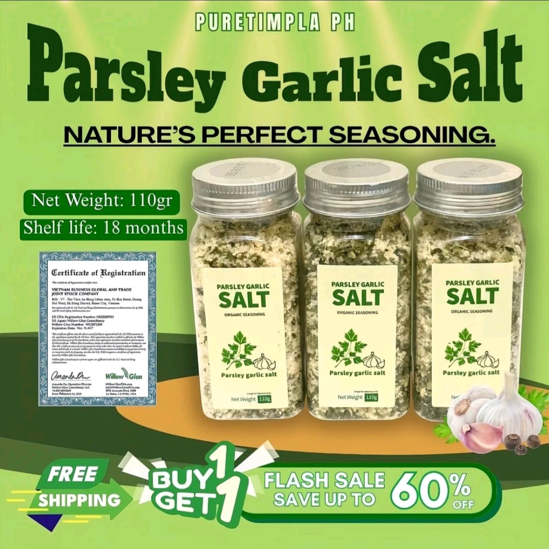 KinoFood Parsley Garlic Salt 110g