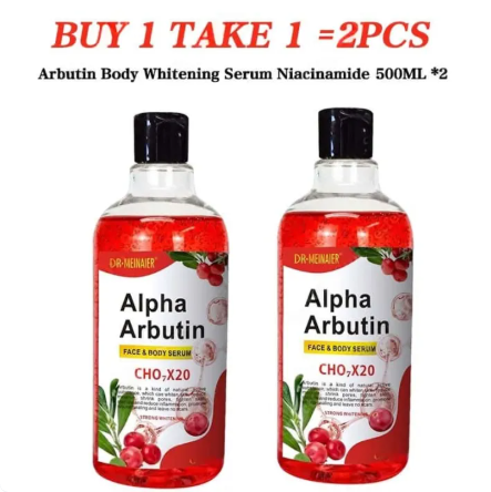 67% OFF BUY 1 TAKE 1 Alpha Arbutin Body Serum 500ml For Skin Whitening Skin Care Essence Moisturizer Dark Spot Whitening Face & Body Serum Whitening Niacinamide To Improve Dull Skin