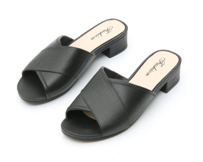 62% OFF +1SIZE Casual women Outerwear Block low heels sandals 2220#