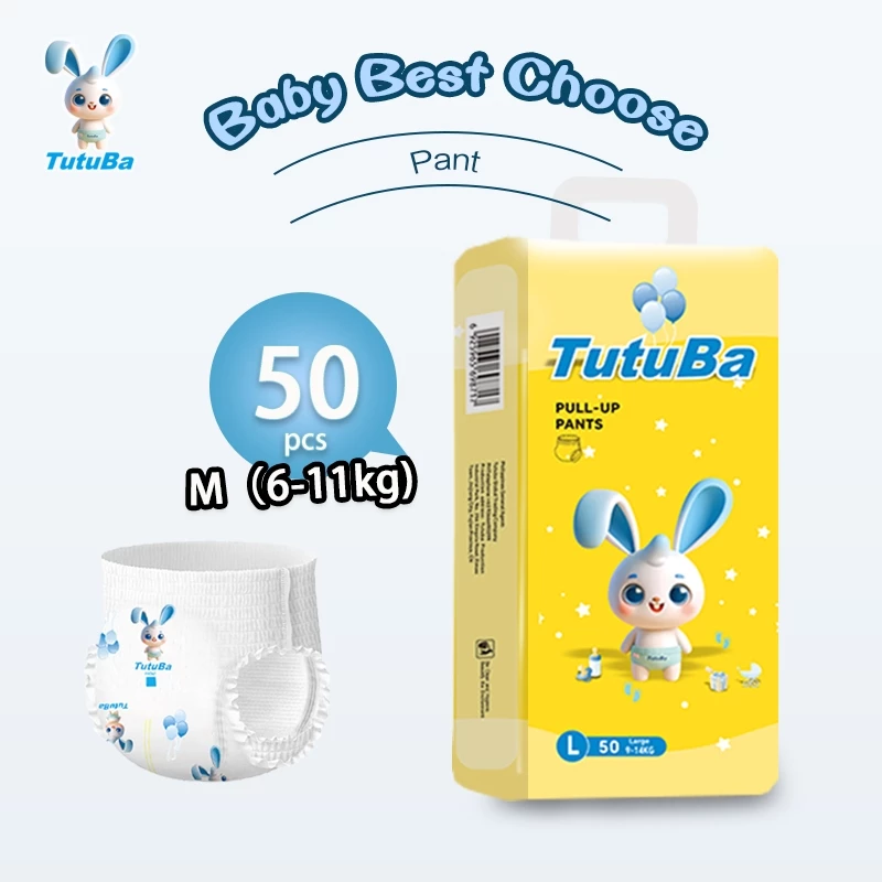 6% OFF TUTUBA 50/48/46pcs Baby Diaper Pants Diaper Tapes Diaper