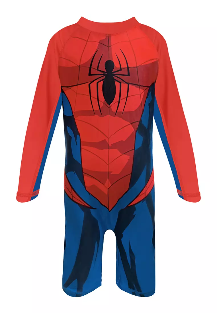 10% OFF Spiderman Bodysuit with UPF50 Swimwear For Kids Boys