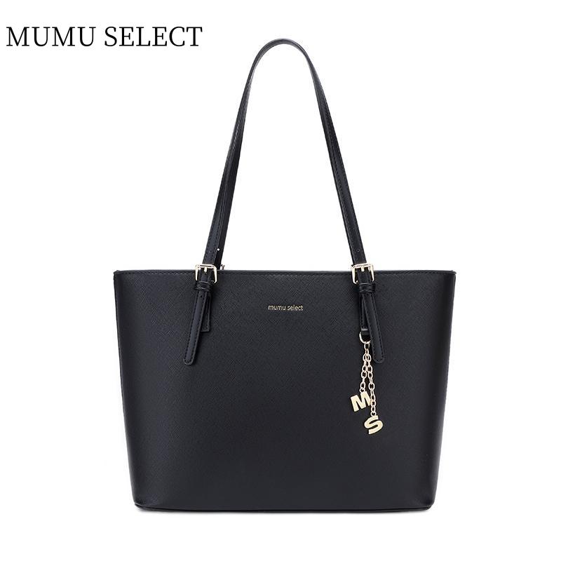 77% OFF【Mumu Select】M334 Large Quality Pu Leather Women Office Tote Bag  Adjustable Shoulder Straps Bags