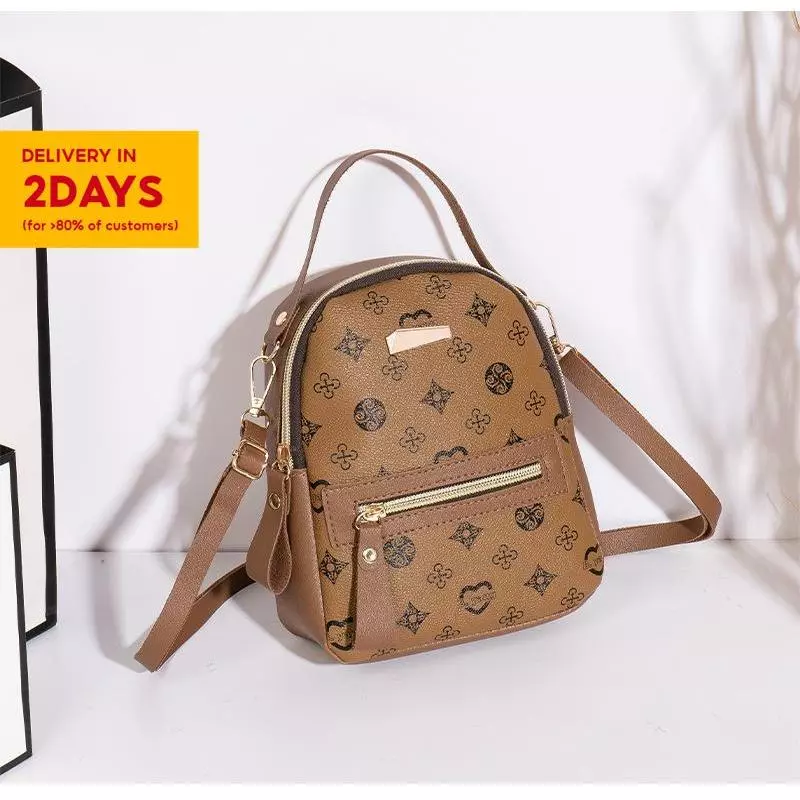 33% OFF Floral Backpack Fashion Backpack Fresh Student School Bag pu Leather