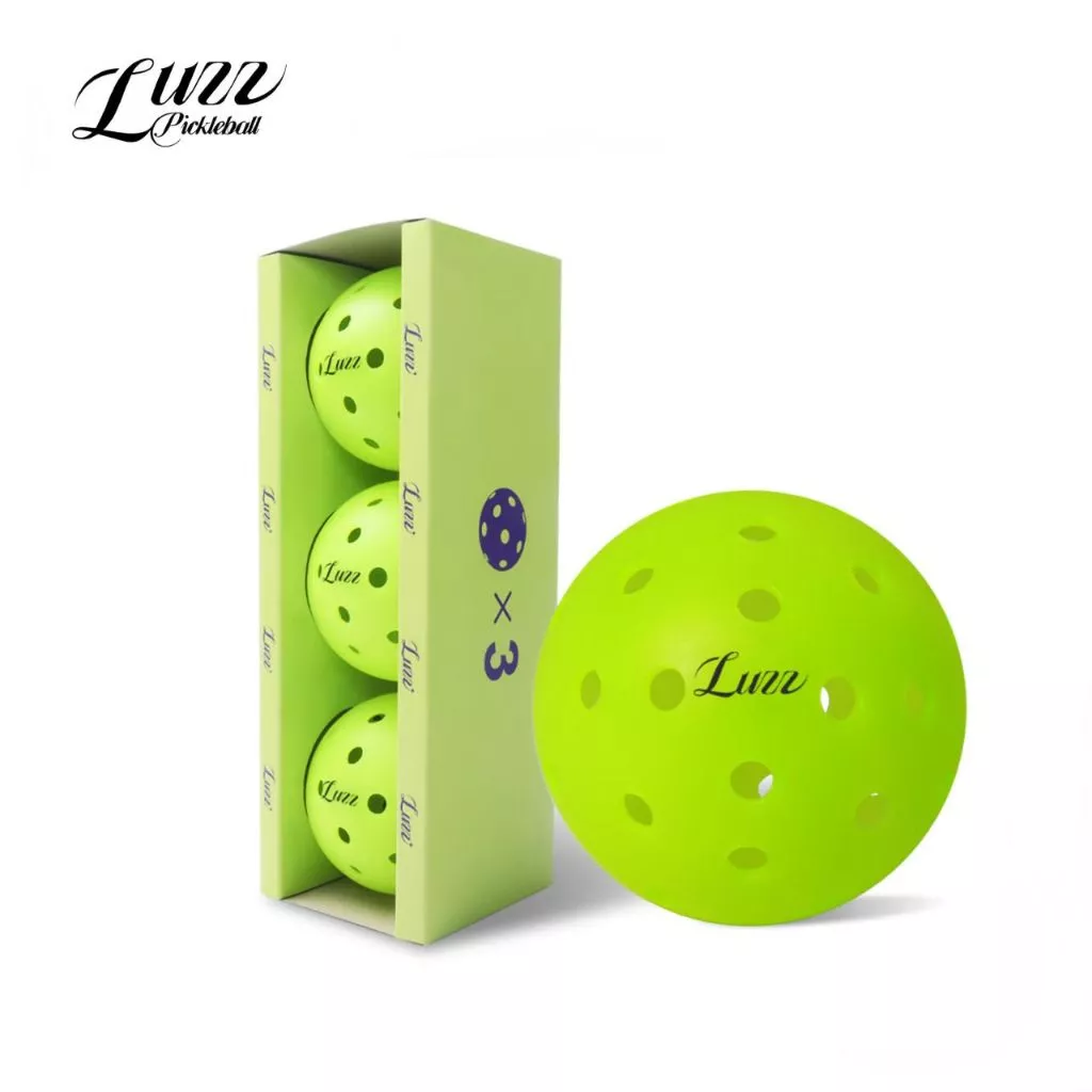 51% OFF Luzz Pickleball Set (3 Balls) – 40-Hole Rotomolded Design, Wear-Resistant, Anti-Aging, Superior Rebound