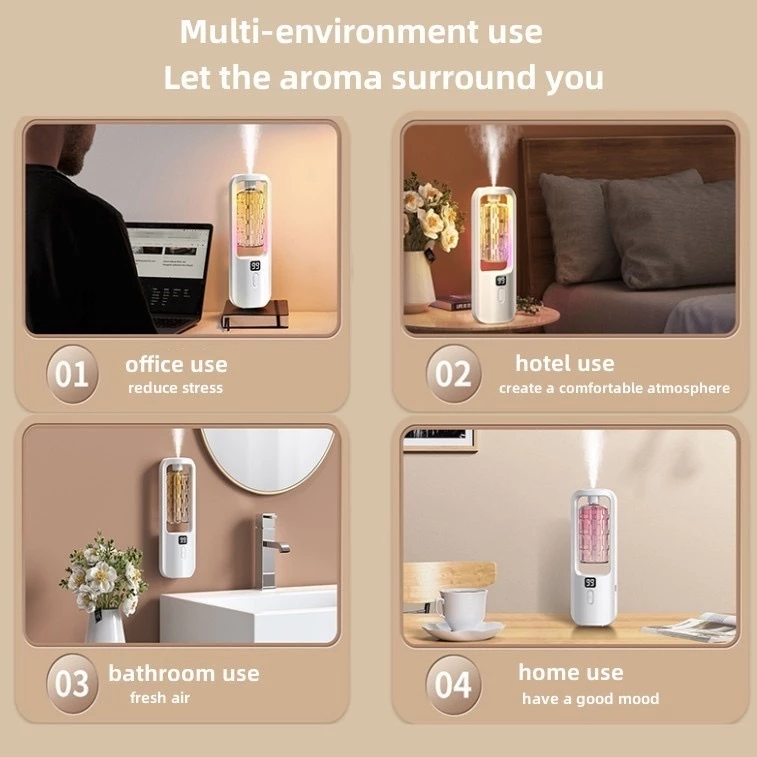 44% OFF Rechargeable Aroma Diffuser Humidifier with USB Charging and Wall Mount - Shangri-La Digital Display Model