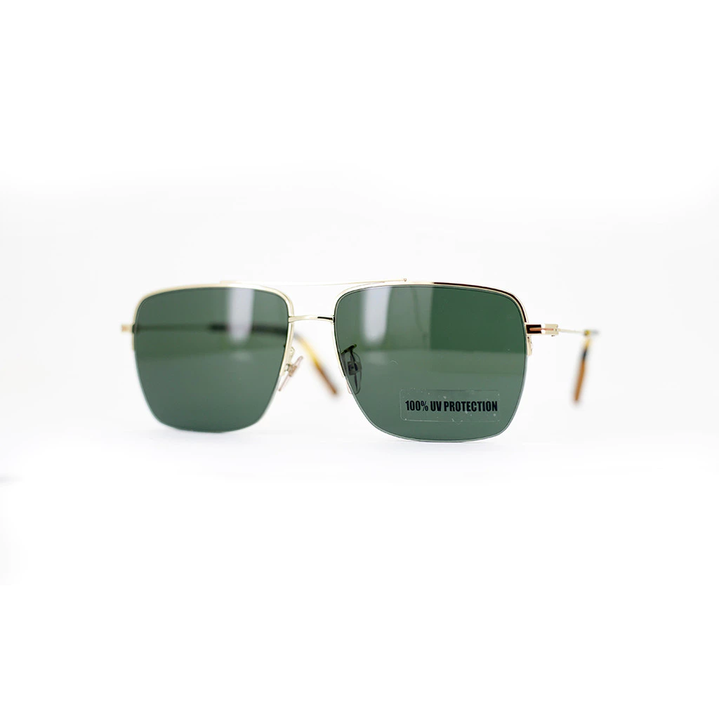80% OFF E. Zegna Gold Metal Irregular Sunglasses EZ0148D32N62