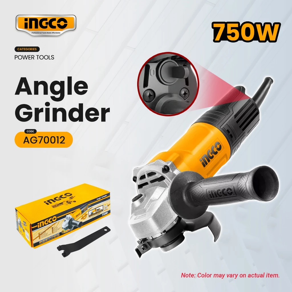 50% OFF Ingco Electric Angle Grinder M10 750W AG70012 Power Tools IPT