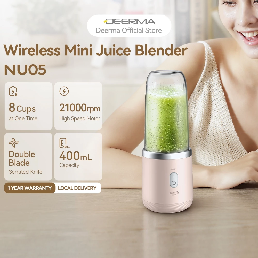 Deerma DEM-NU05 Portable Easy Operation Long Endurance Household Wireless Juicer