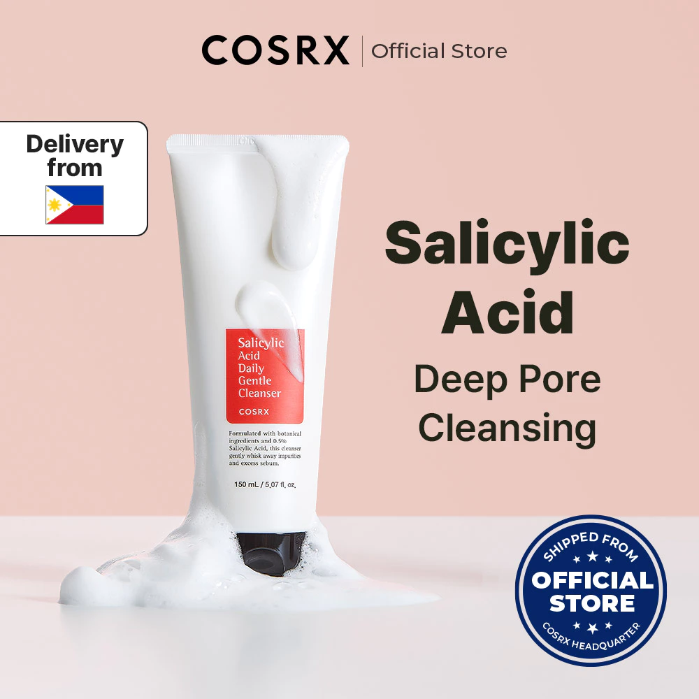 40% OFF [COSRX OFFICIAL] Salicylic Acid Daily Gentle Cleanser, Salicylic Acid 0.5%, Facial Wash, Tea Tree Leaf Oil 0.2%, Acne Treatment