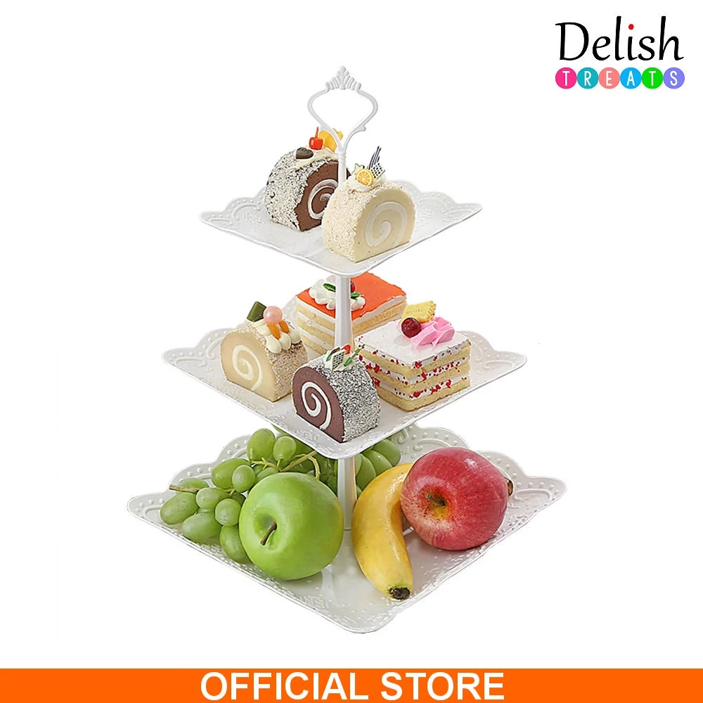 37% OFF Delish Treats 3 Tier Cupcake Stand (Scallop Design) 1pc DTPH0222