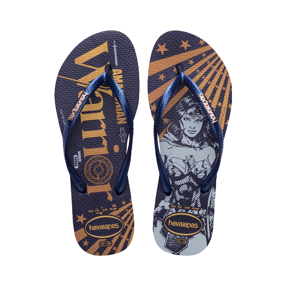 SAVE ₱509.07 Slim Wonder Woman Warner Classics Flip Flops