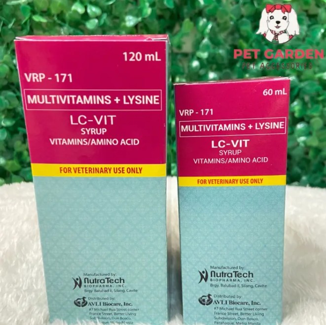 48%OFF LC Vit Multi-vitamins Syrup, Pet Multivitamins Cat Dog Vitamins 60ML-120ML