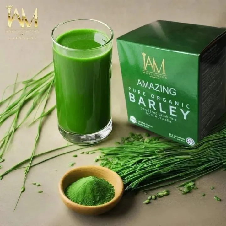 51% OFF IAM Amazing Barley Pure Organic Barley Grass Powder Drinks Original