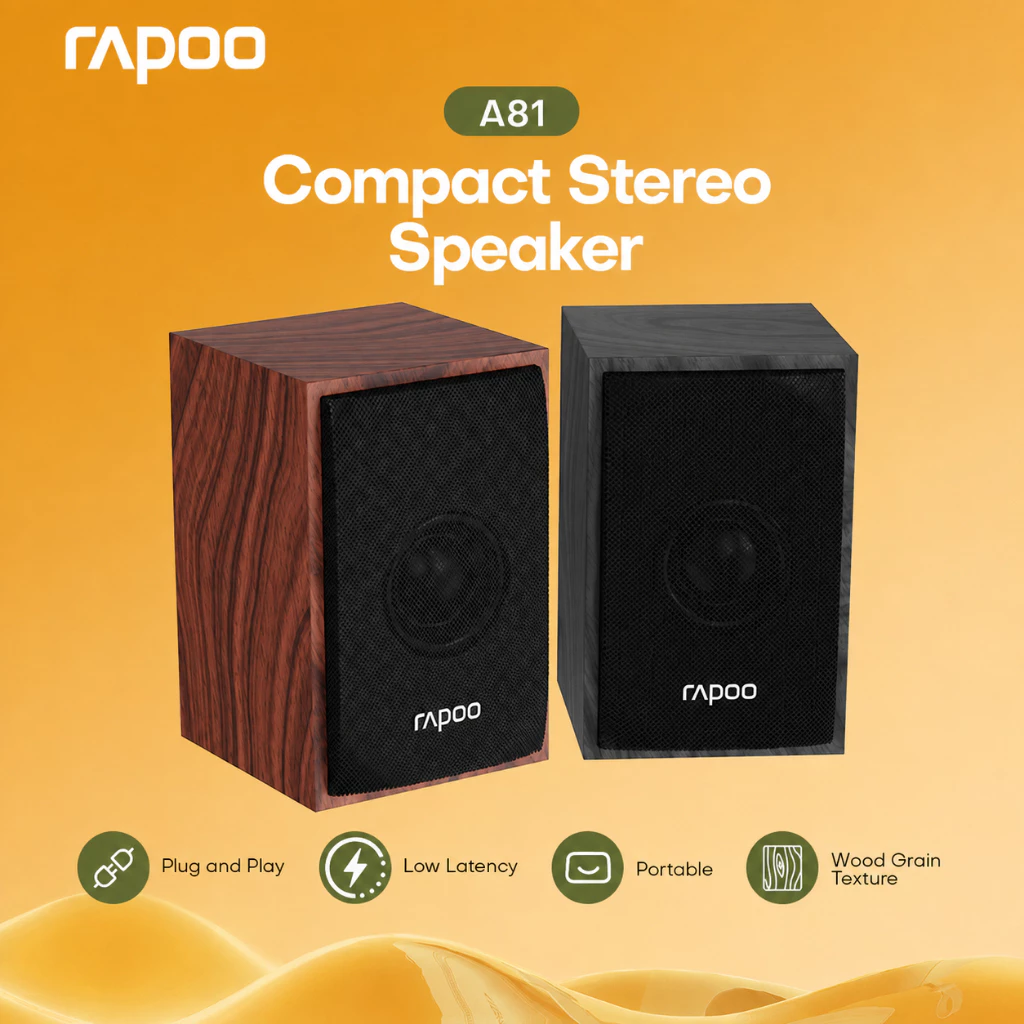 40% OFF Rapoo A81 Multimedia Compact Stereo Speaker