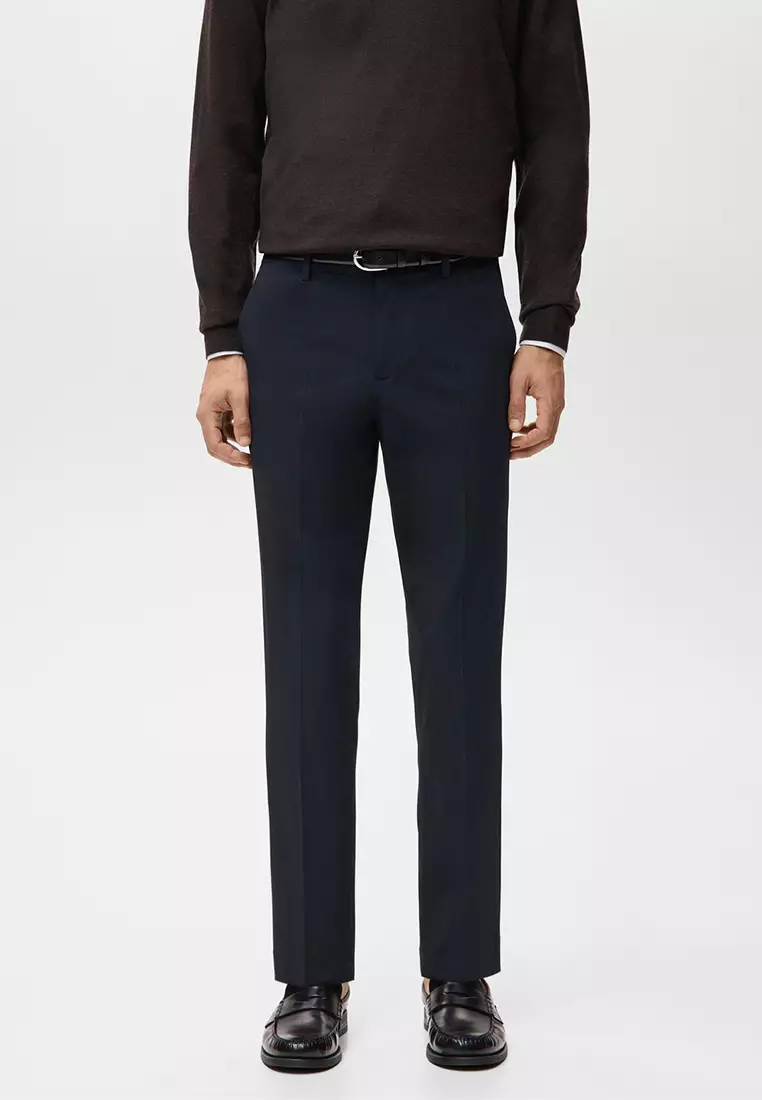 44% OFF MANGO Man Bologna Cropped Slim-Fit Trousers