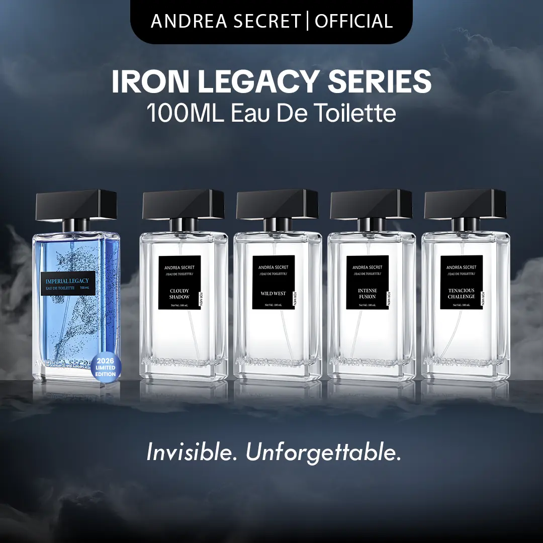 54% OFF [Top Seller] Andrea Secret Iron Legacy Series 100ML for Men Long Lasting Fragrance Mist Perfume | Eau De Toilette | Men's Perfume