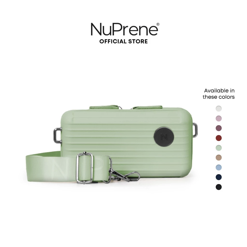 45% OFF NuPrene - The Lucca Bag - Robust Mini Travel Bag in Matcha - With Protective Hardshell Case