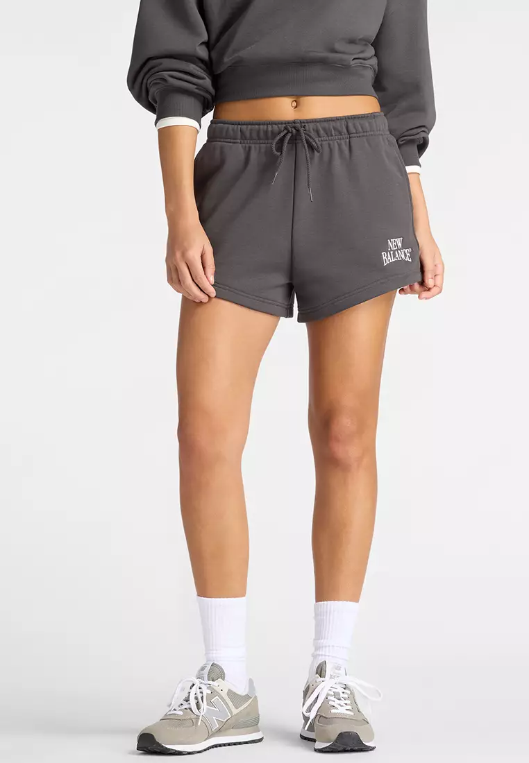 45% OFF New Balance Linear Heritage French Terry Shorts