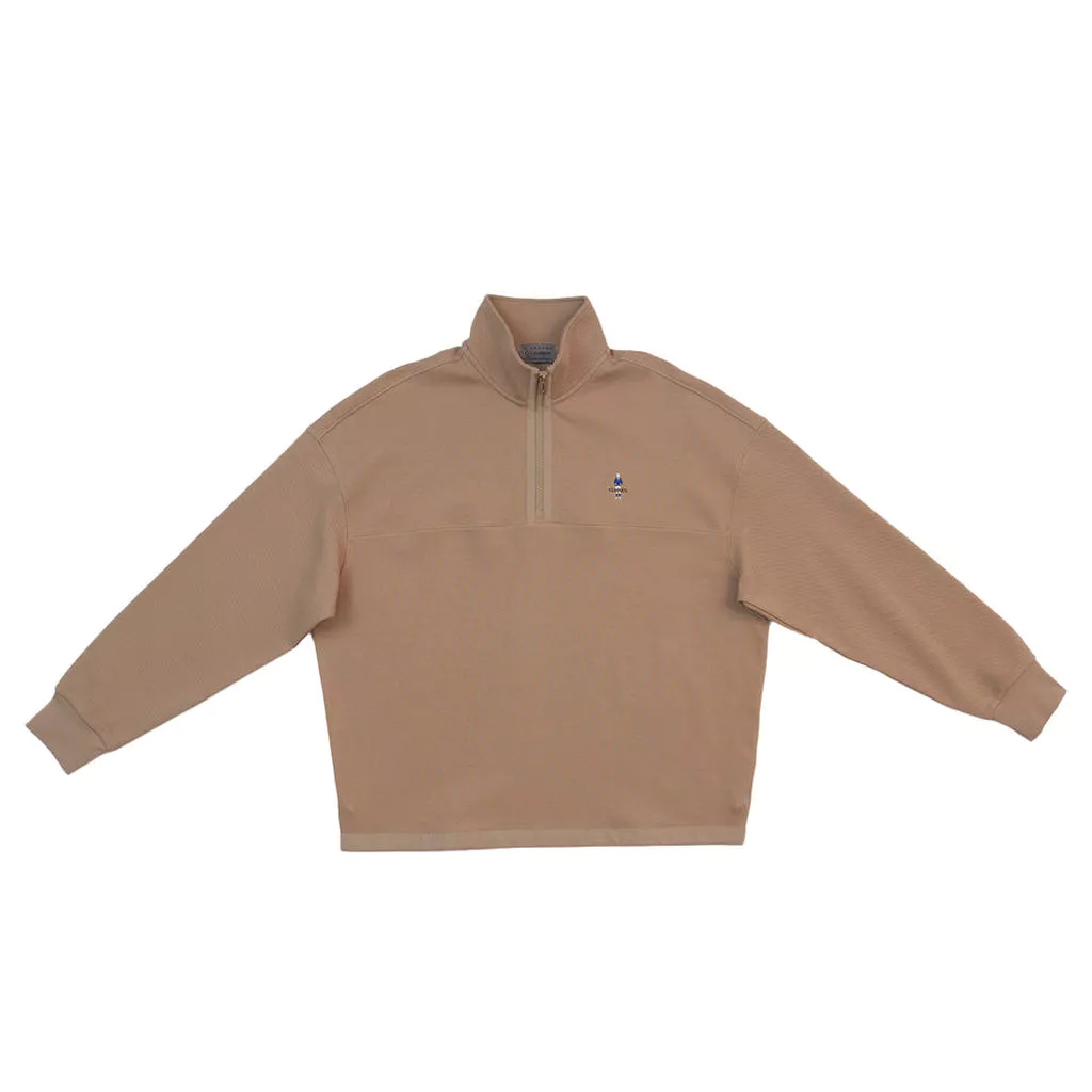 GIORDANO Men's Classic Man Textured Jacquard Mock Neck Oversize Sweatshirt (01025612)