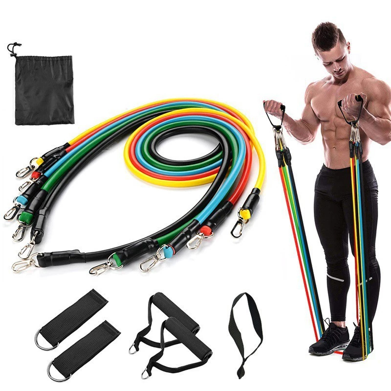 70% OFF 1 Resistance Bands Set - 115lbs 11-Piece Set - Versatile Workout Equipmen