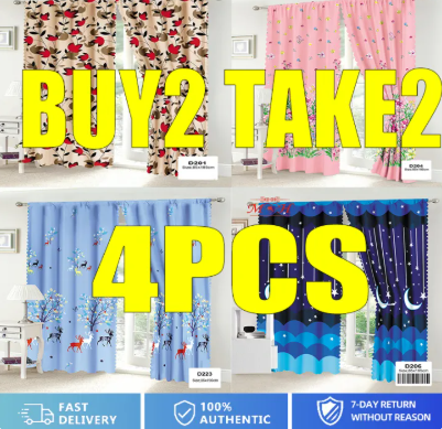91% OFF Buy 2 Take 2 4Pcs Curtains For Windows 190*90cm Kurtina Sale Free Shipping Curtain 3 For 100 Makapal Bintana Draperies & Curtains For Room Aesthetic Kurtina Sa Bintana Kurtina Sa Pintuan Ng Kwarto Kurtina Sale 15 Pesos Makapal