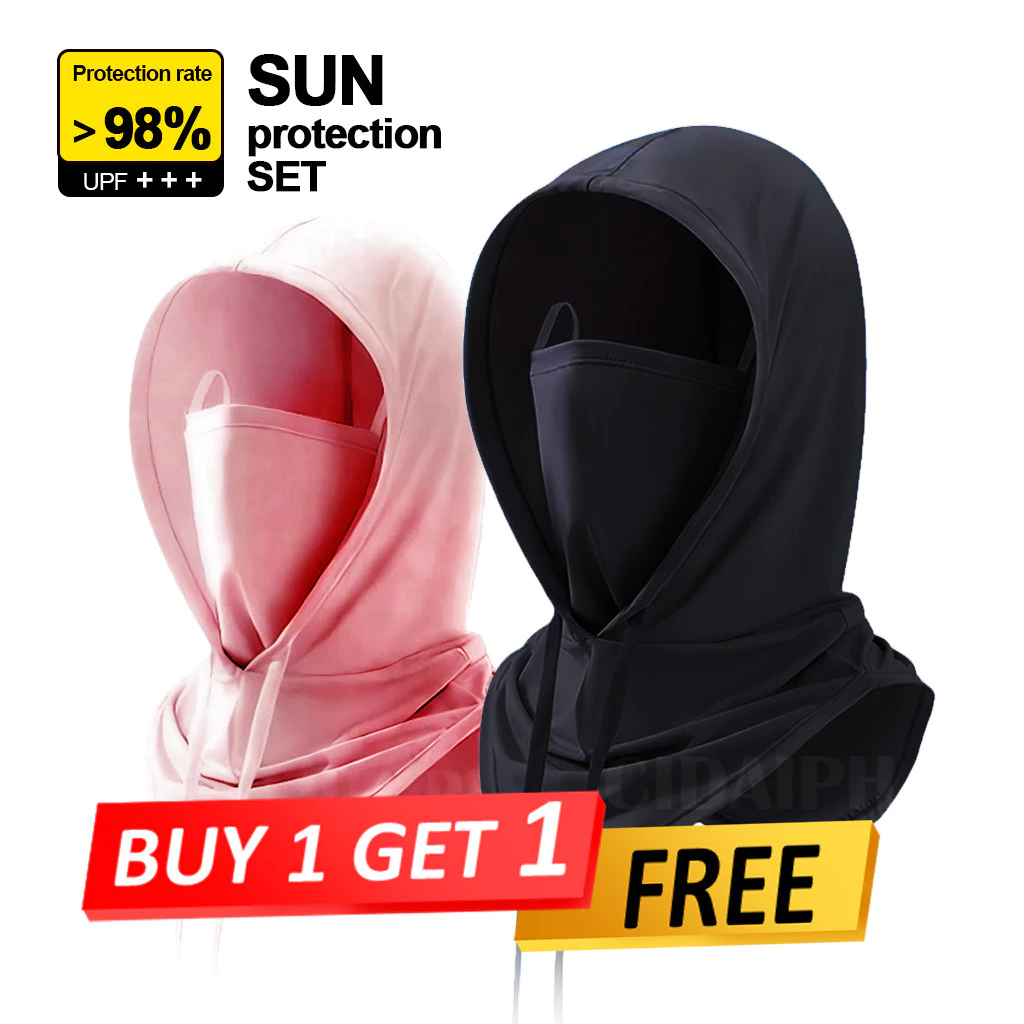 44% OFF Buy 1 Get 1 UV Protection Balaclava - Ice Silk Face Mask & Neck Cover with Adjustable Drawstring