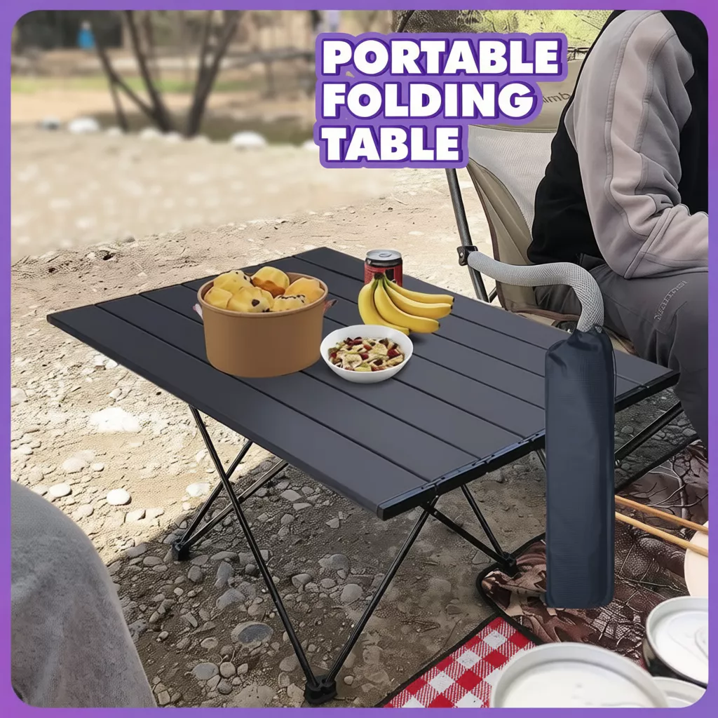 34% OFF Outdoor Table Portable Folding Camping Table Multifunction Aluminum Barbecue Picnic Foldable Table