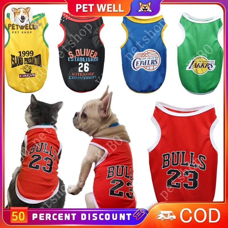 30% OFF Pet Clothes Cat Dog Clothes Basketball T-shirt Summer Breathable Clothes for Dog Puppy Cat Kitten