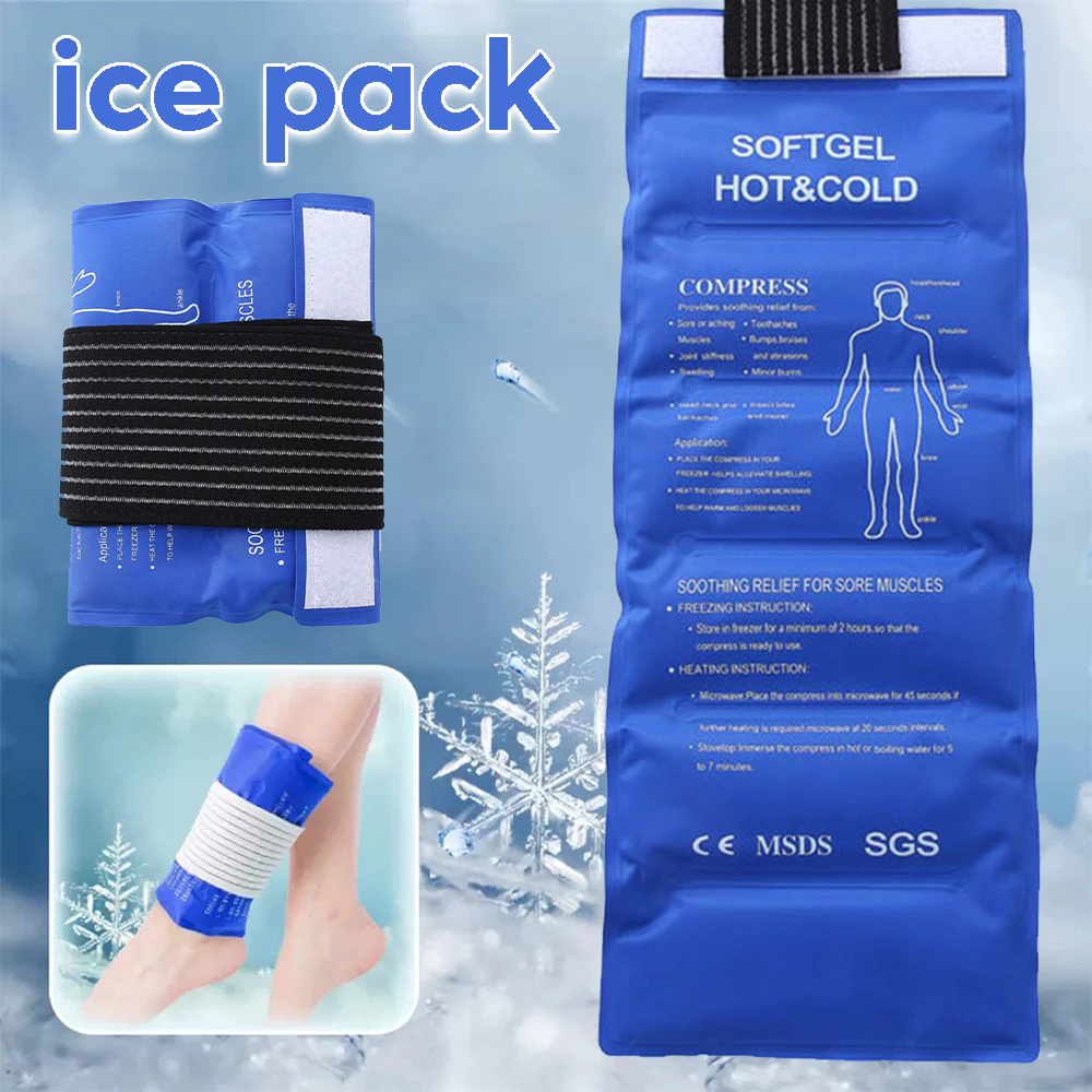 31% OFF Gel Pack Wearable Ice Pack Cold Hot Compress Reusable for Injury Muscle Strain Sprain Rehabilitation